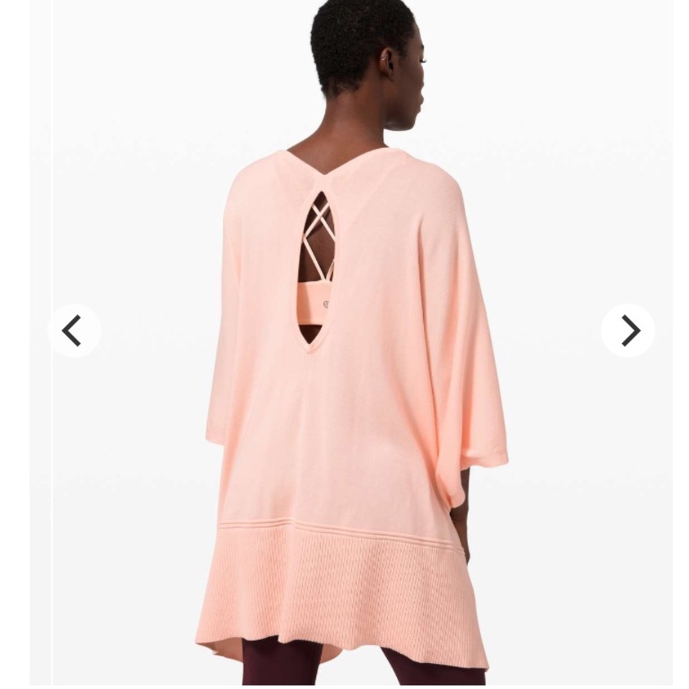 Lululemon Key to Warmth Wrap Open Cardigan One Size Ballet Slipper Pink Office